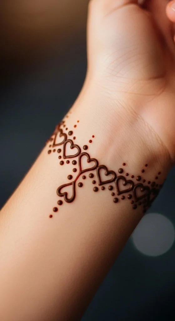 Heart and Dots Charm