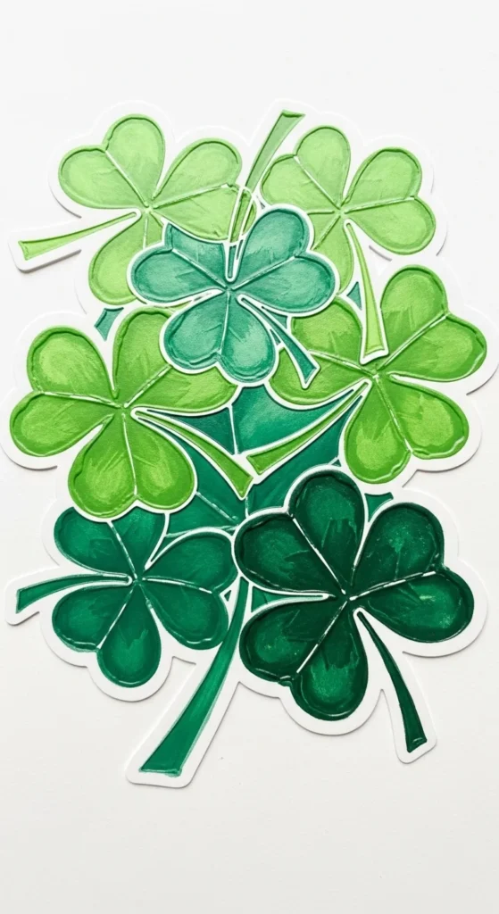 Layered Shamrock Patterns