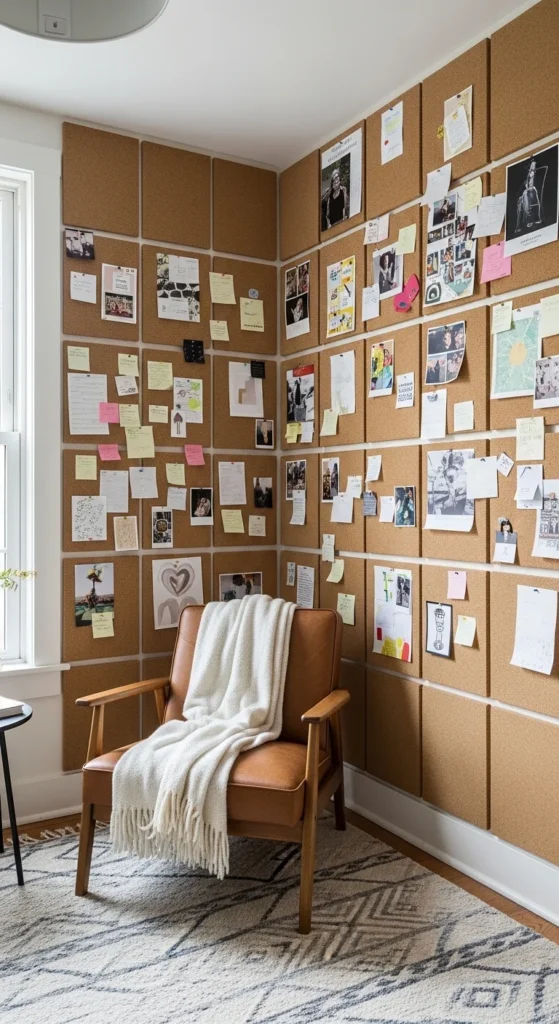 Make a Cork Board Wall Organizer