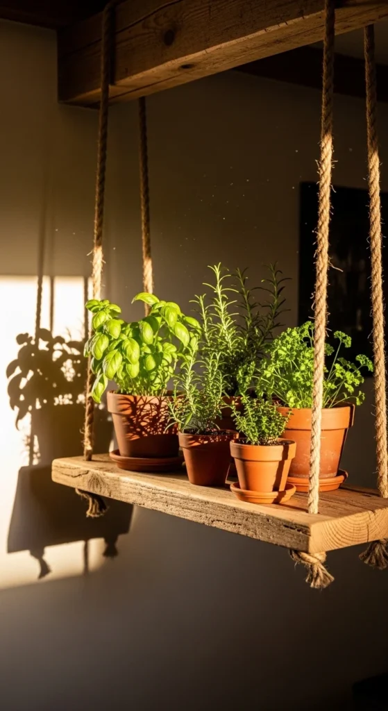 Make a Hanging Herb Shelf