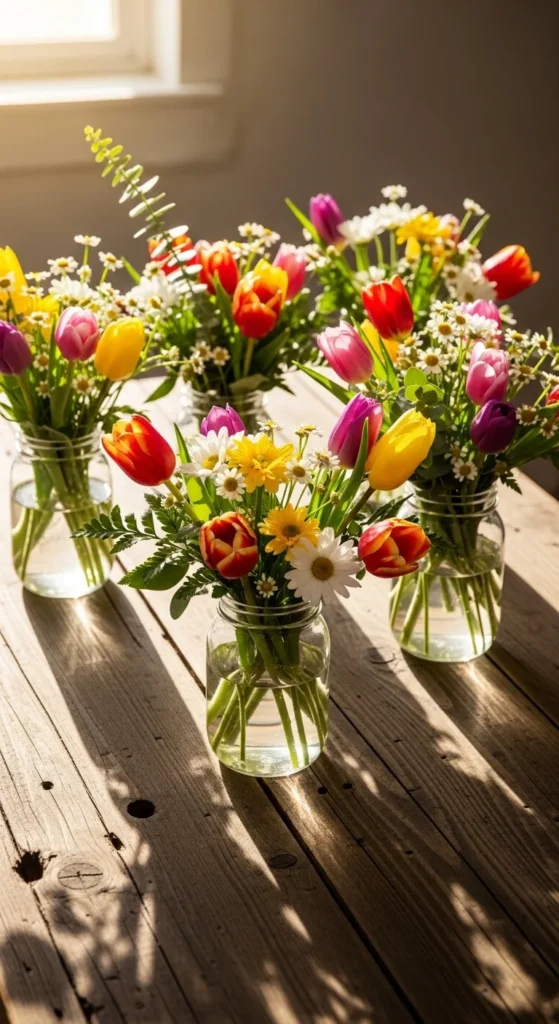 Mason Jar Flower Vases