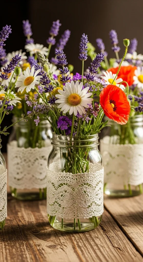 Mason Jar Lace Wraps