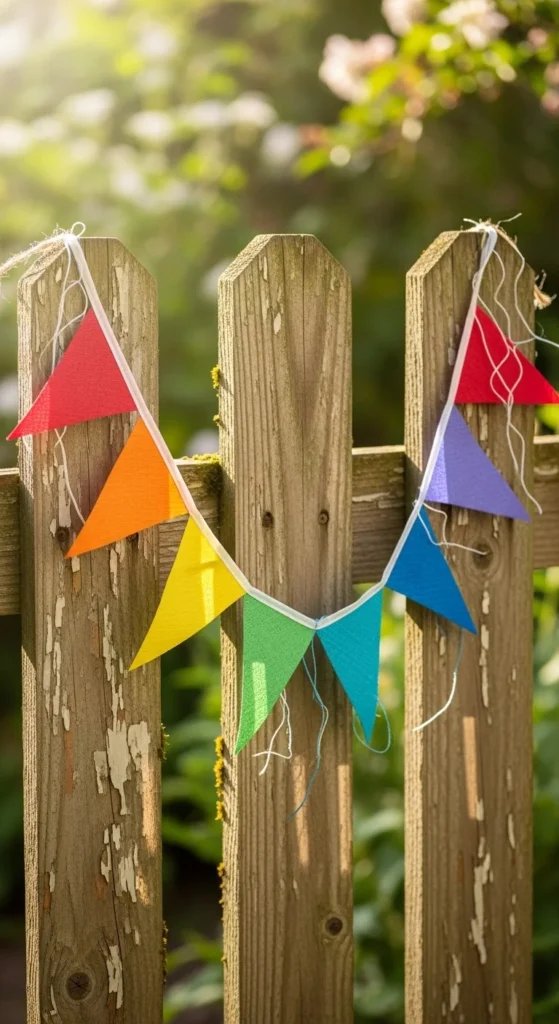 Mini Flag Rainbow Garland