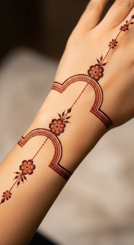 Minimalist Floral Arcs