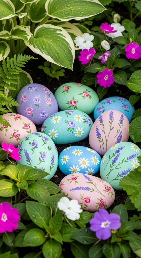 Painted Garden Rocks