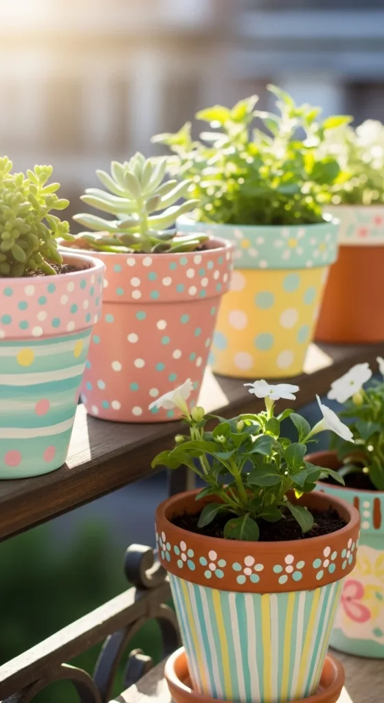 Painted Plant Pots