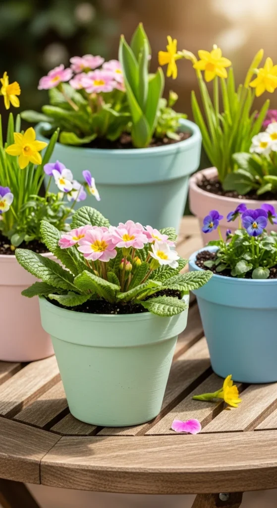 Painted Terracotta Pots