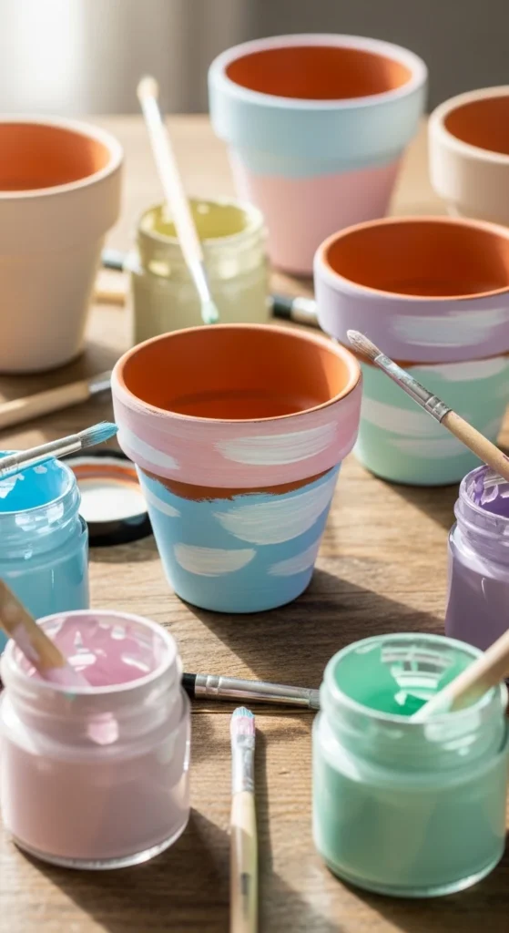 Painted Terracotta Pots