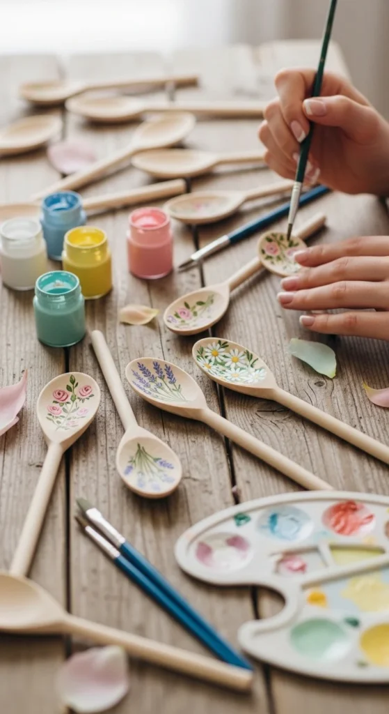 Painted Wooden Spoons
