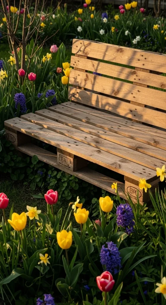 Pallet Garden Bench