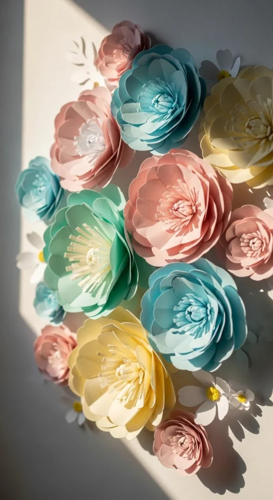 Paper Flower Wall Art