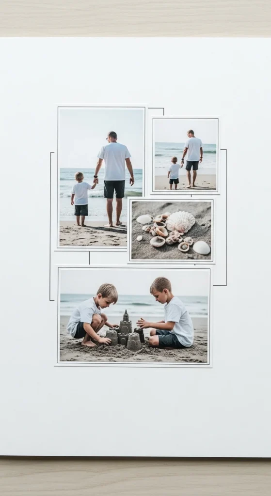 Photo Clusters with Minimalist Design