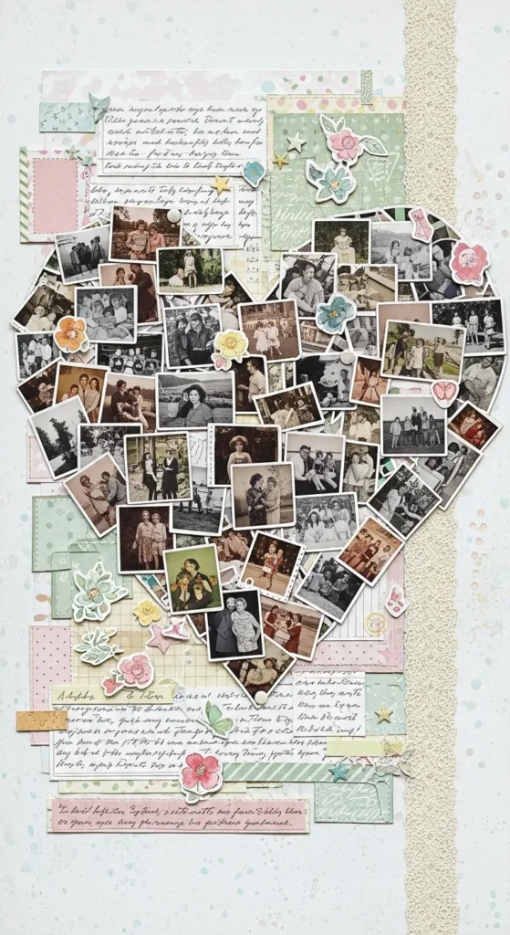 Photo Collage with Shape Cutouts