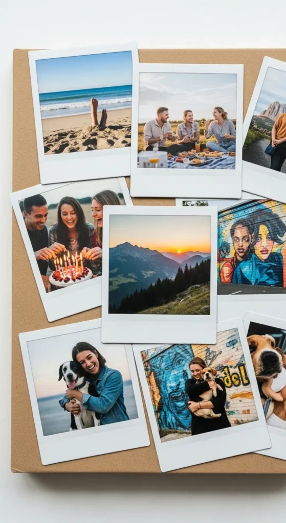 Polaroid Photo Cluster