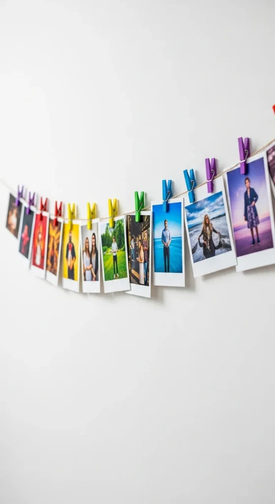 Rainbow Photo Clip Garland