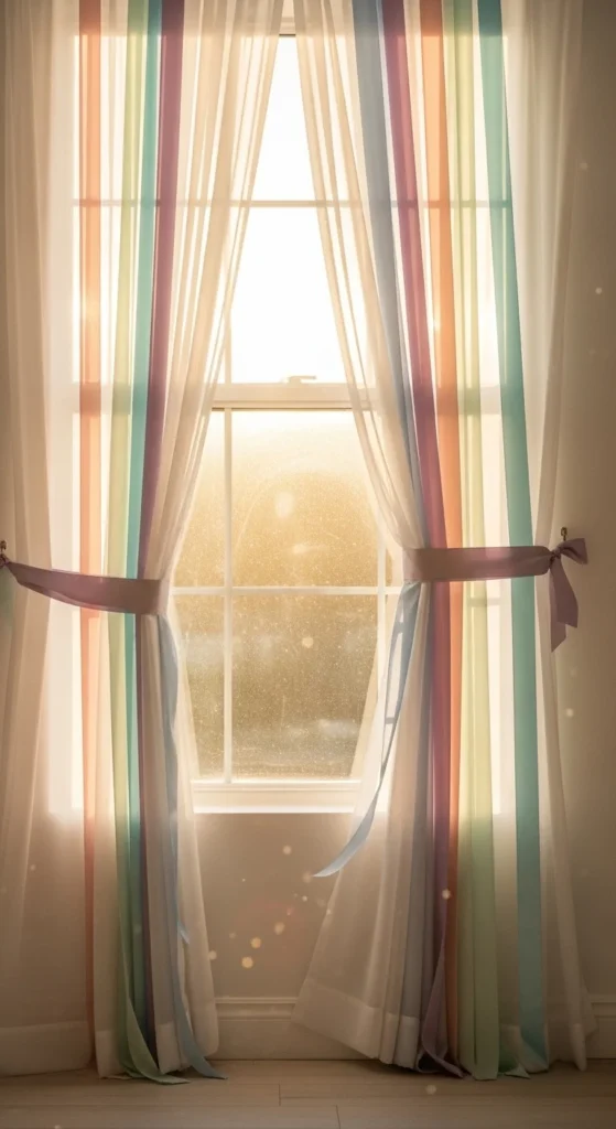 Ribbon Curtain Tiebacks