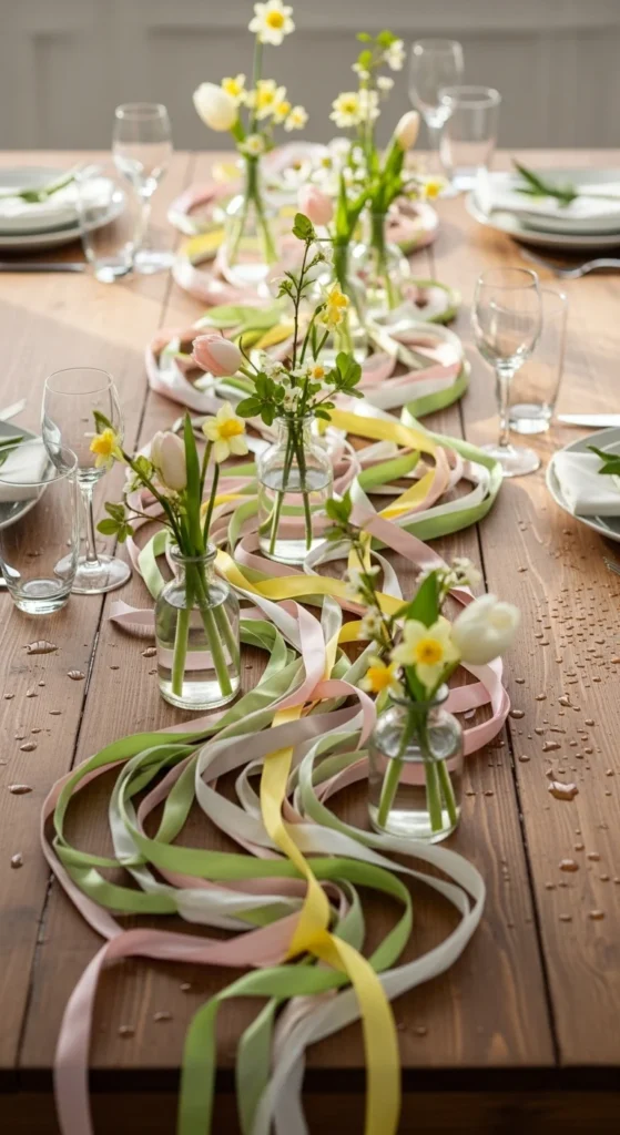 Ribbon Garland Table Runner