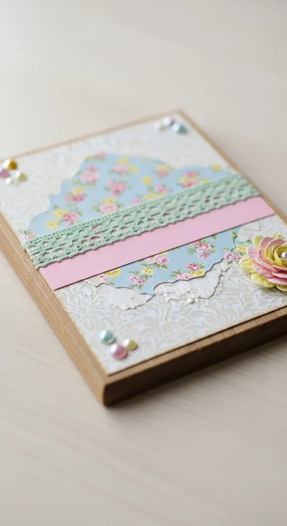 Scrapbook Paper Plaque