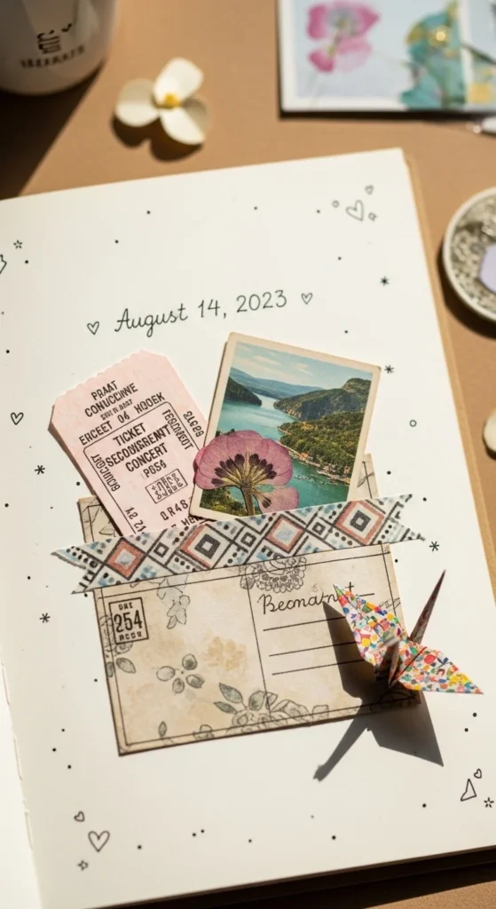 Scrapbook Pocket for Keepsakes