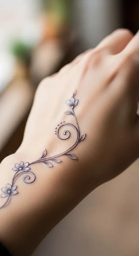 Simple Floral Swirls