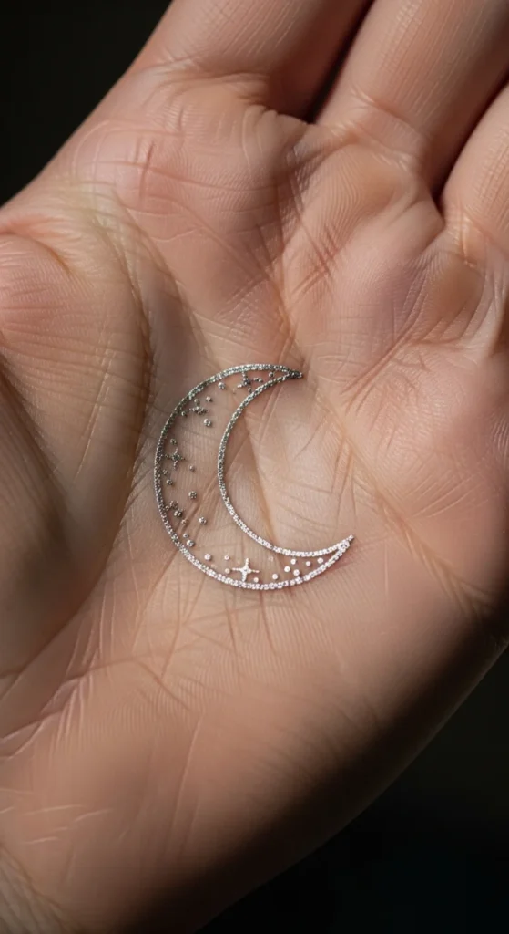 Simple Half-Moon on the Palm