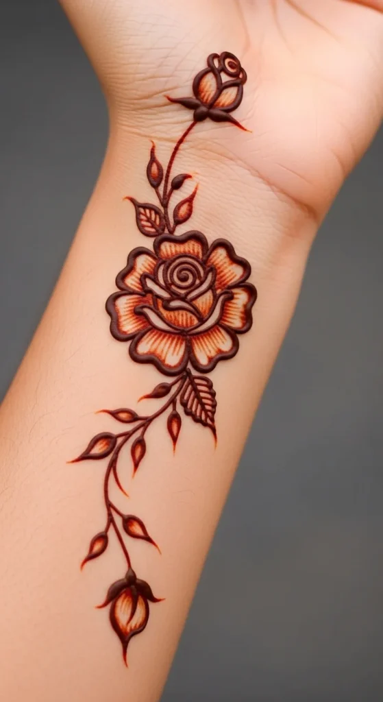 Simple Rose Vine Design