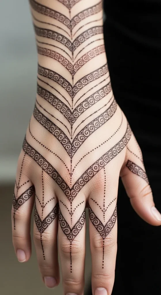 Simple Swirled Chevron