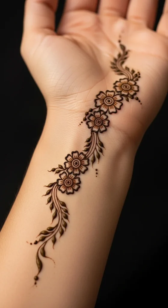 Single Line Floral Garland