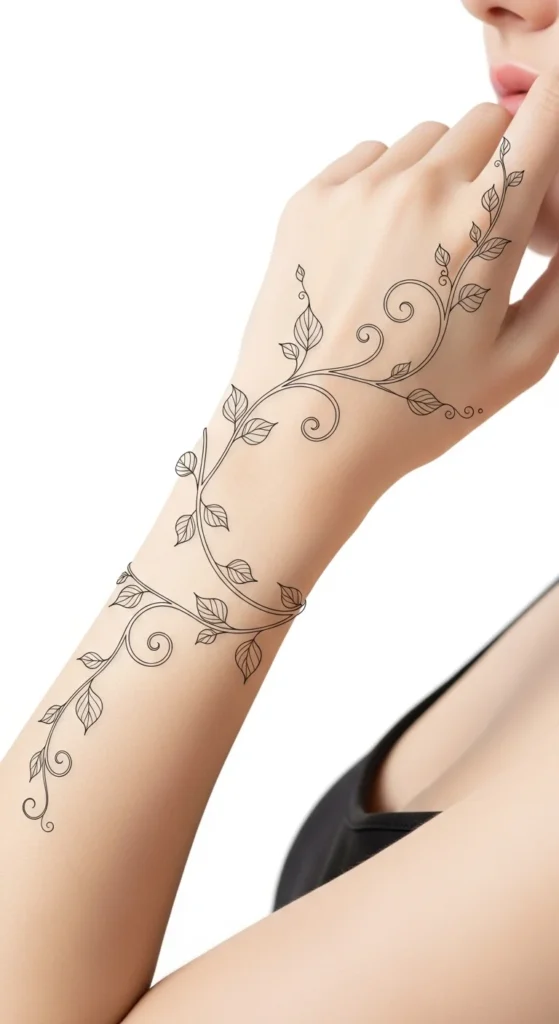 Single Vine Across the Hand