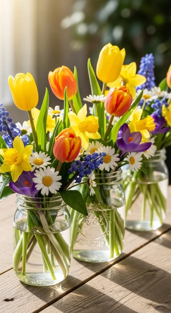 Spring Flower Centerpieces