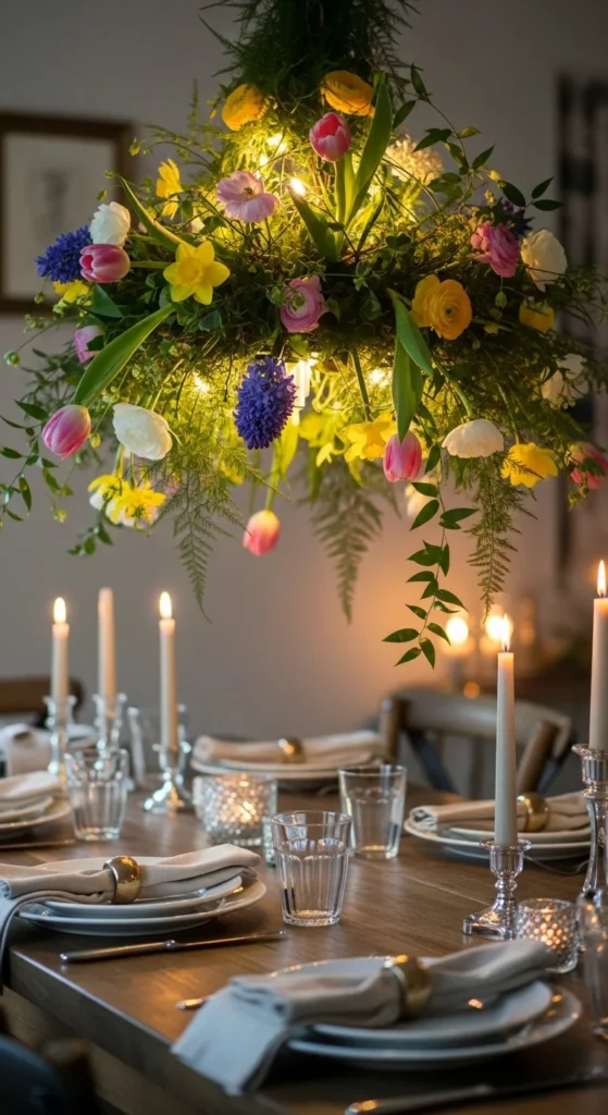 Spring Flower Chandelier