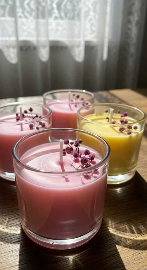 Spring Scented Candle Jars