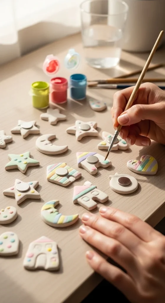 Spring-Themed Clay Magnets