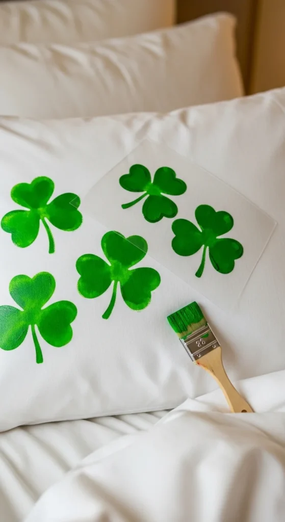 Stenciled Pillowcases