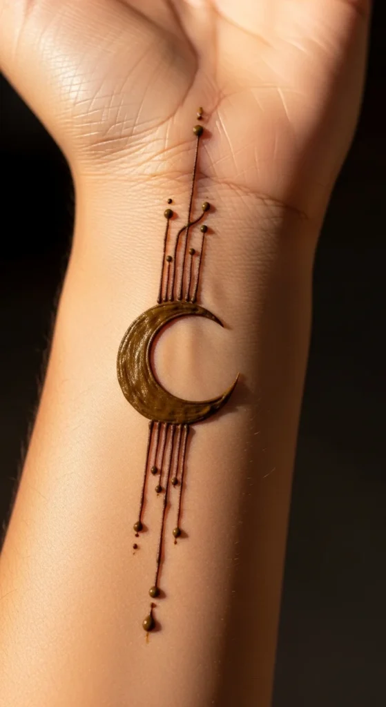 Subtle Crescent Moon