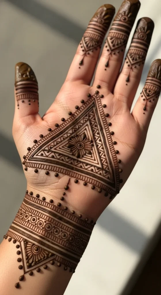 Subtle Geometric Triangle Design