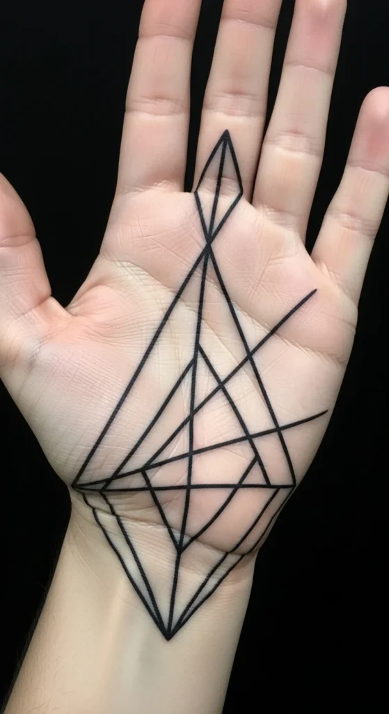 Triangular Palm Design