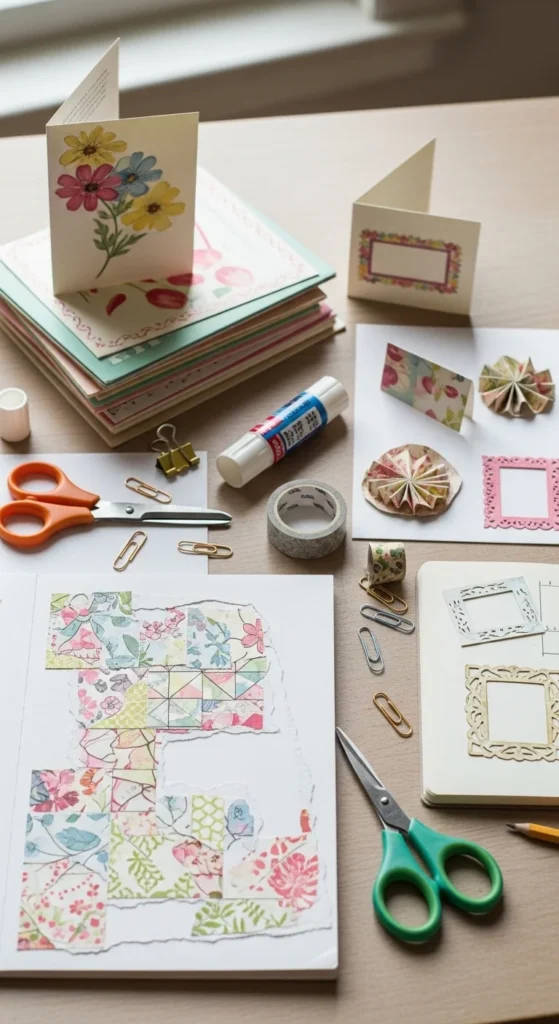 Use Scrapbook Paper from Old Cards