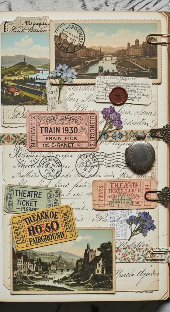 Vintage Ephemera Layout