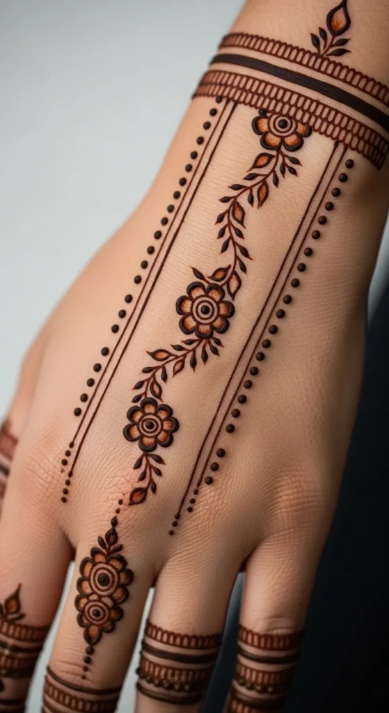 back hand mehndi simple