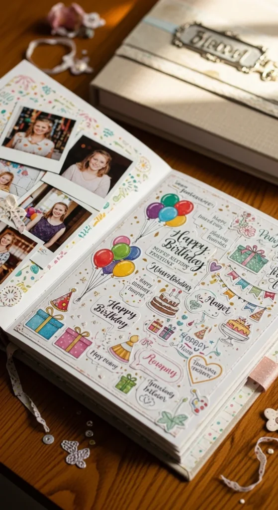 birthday scrapbook ideas