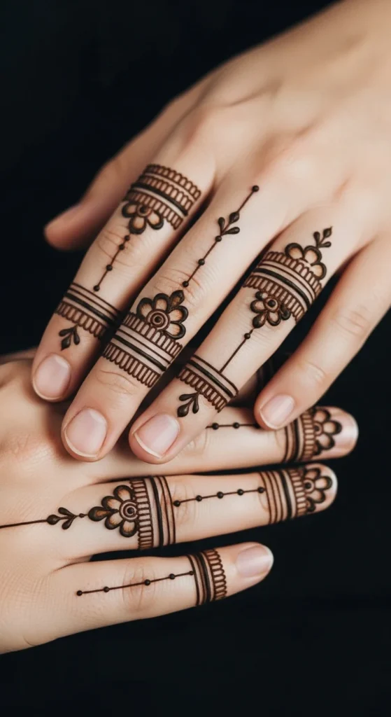 finger mehndi designs