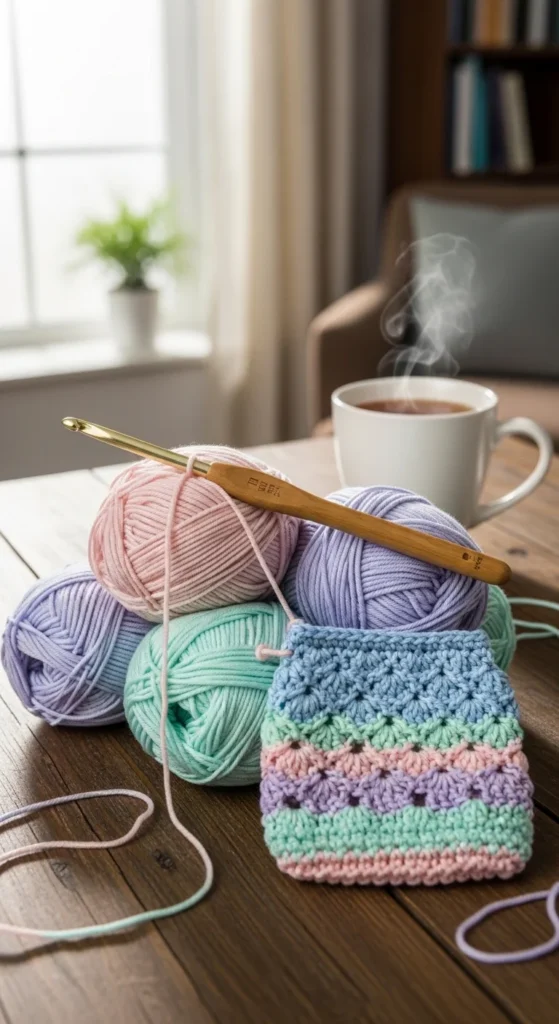 how to crochet a pouch