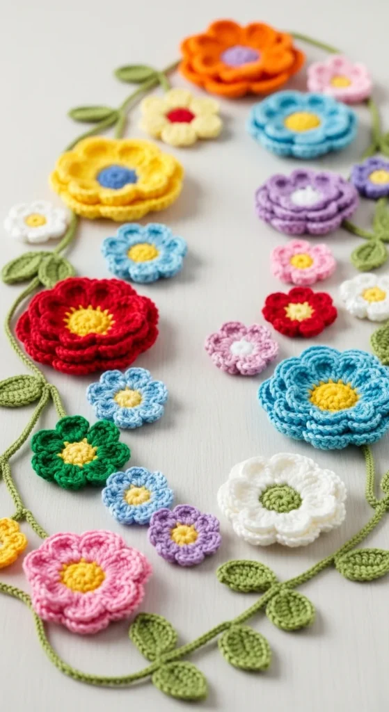 how to crochet flowers