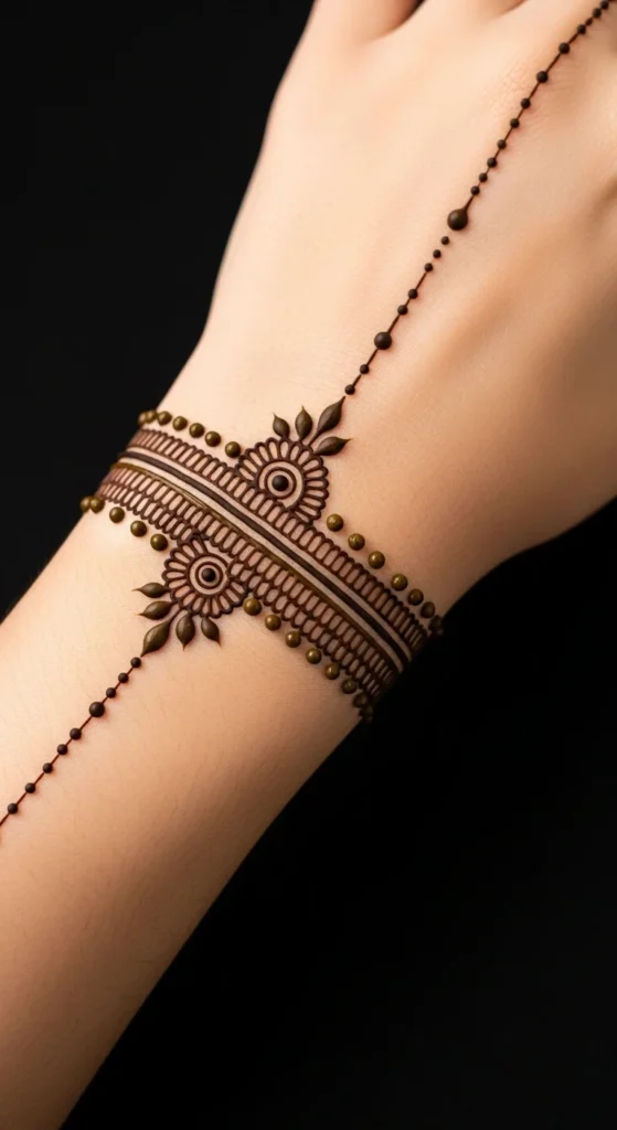 mehndi bracelet design