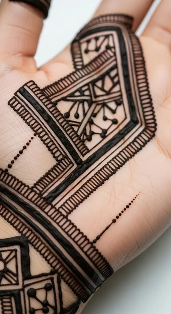 modern simple mehndi