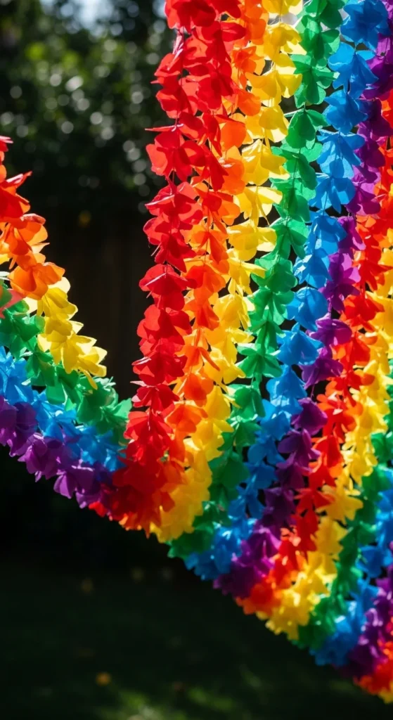 rainbow garlands