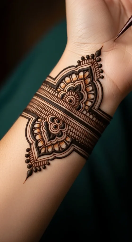 wrist mehndi design