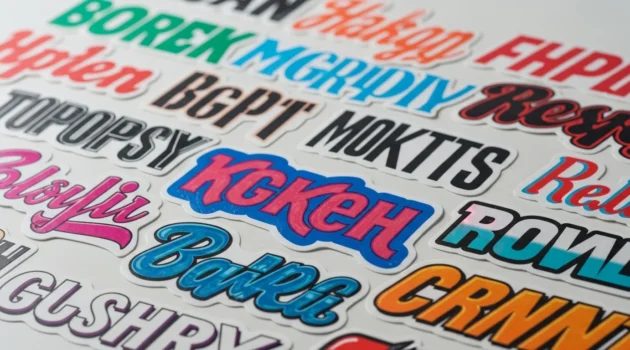 20 Typography Aesthetic Stickers That Look Bold and Stylish