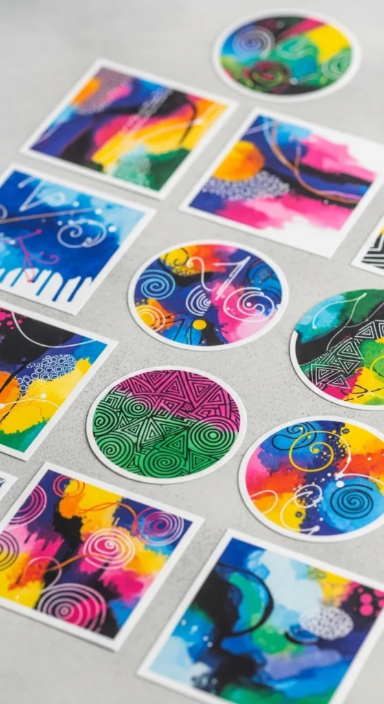 Abstract Art Stickers